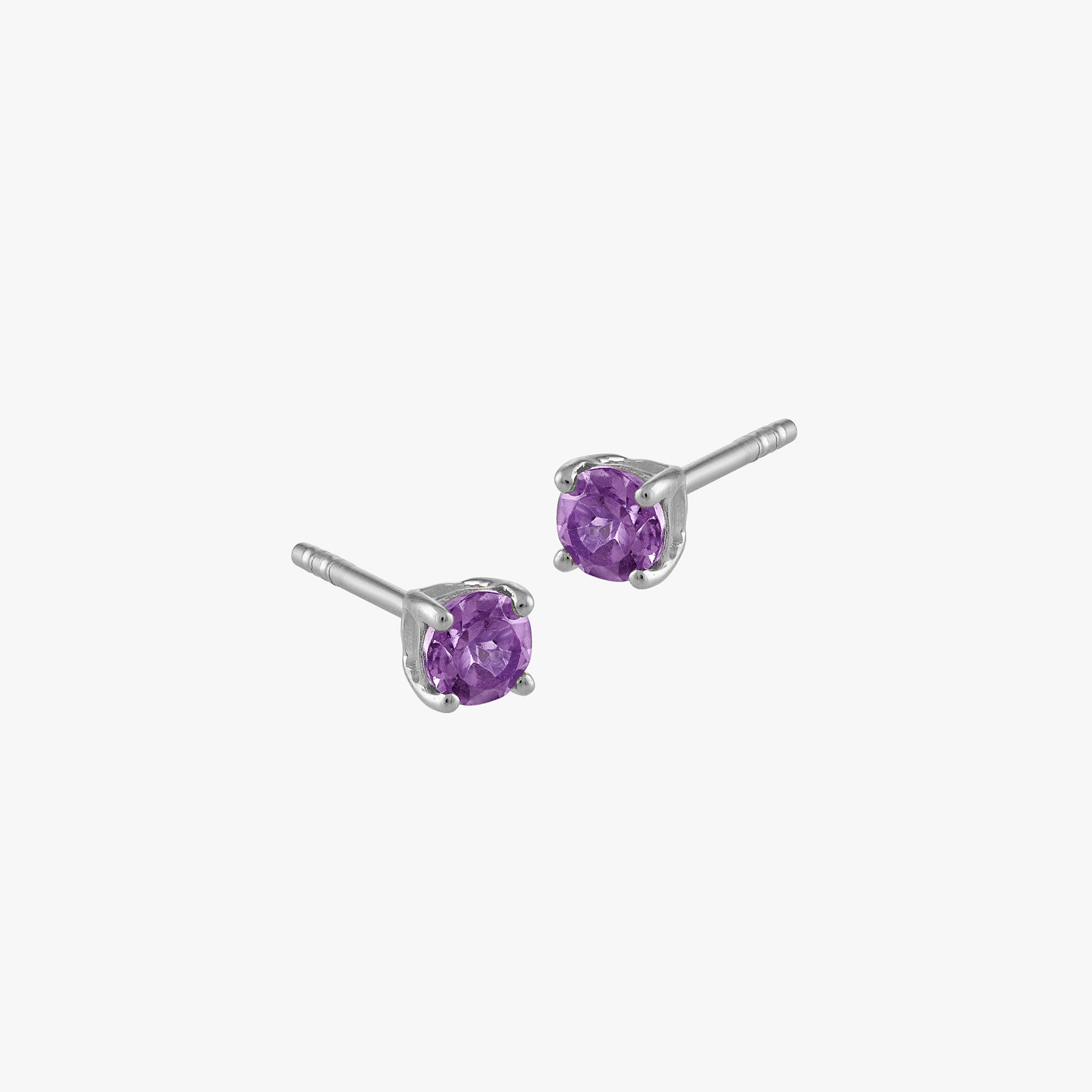 Amethyst Stud Earrings