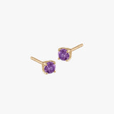 Amethyst Stud Earrings