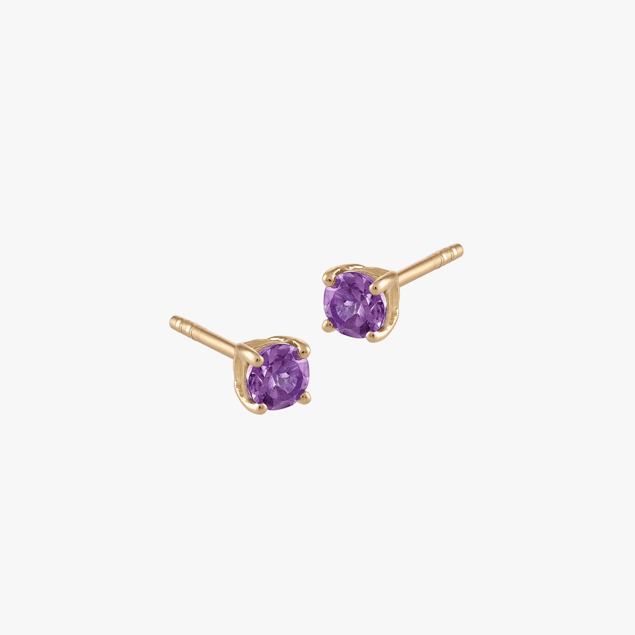 Amethyst Stud Earrings