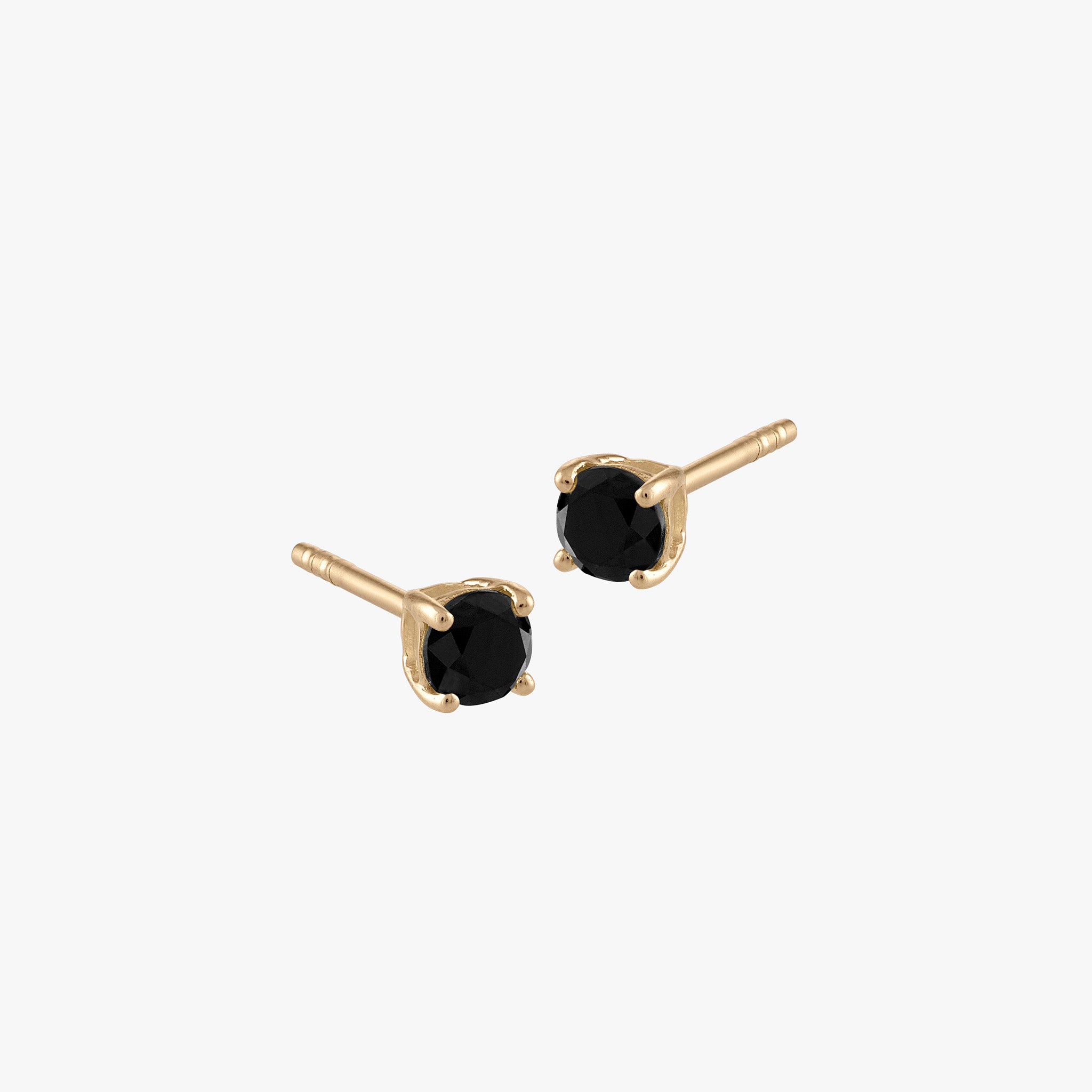 Buy PANASH Black Gold-plated Crescent Shaped Drop Earrings Online