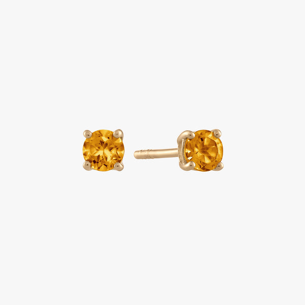 Yellow topaz sale stud earrings