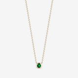 Emerald gemstone necklace