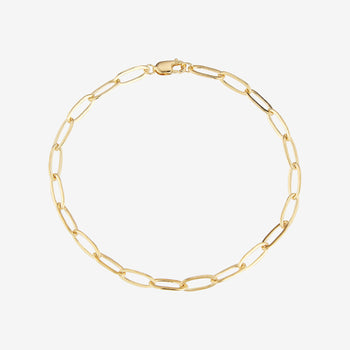 Gold Large Link Chain Bracelet