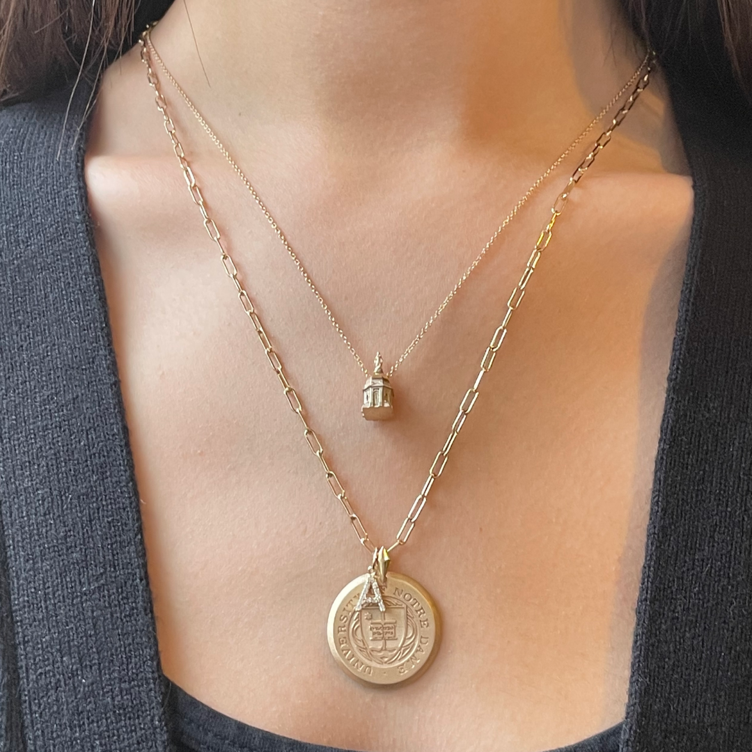Notre Dame Golden Dome Necklace