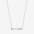Alpha Delta Pi Horizontal Bar Necklace in Sterling Silver
