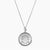 Silver Alpha Gamma Delta Sunburst Crest Necklace