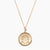 Vermeil 14K Gold Alpha Gamma Delta Sunburst Crest Necklace
