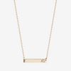 Alpha Gamma Delta Horizontal Bar Necklace in Cavan Gold and 14K Gold