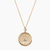 Gold Alpha Kappa Psi Sunburst Crest Necklace