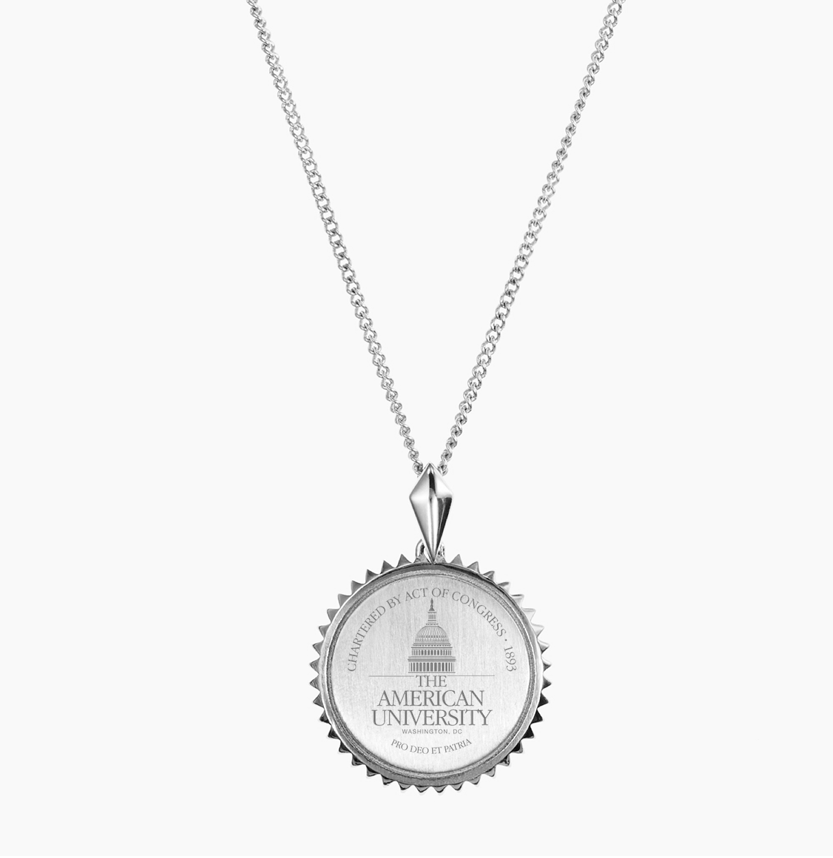 American Sunburst Necklace Sterling Silver