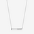 Alpha Omicron Pi Horizontal Bar Necklace in Sterling Silver