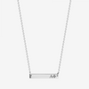Alpha Phi Horizontal Bar Necklace in Sterling Silver