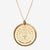 Gold Florentine Crest Necklace Large