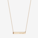 Auburn War Eagle Horizontal Bar Necklace Cavan Gold