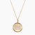 Gold Alpha Xi Delta Sunburst Crest Necklace