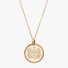 Gold Alpha Xi Delta Florentine Necklace Petite