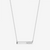Alpha Xi Delta Horizontal Bar Necklace in Sterling Silver