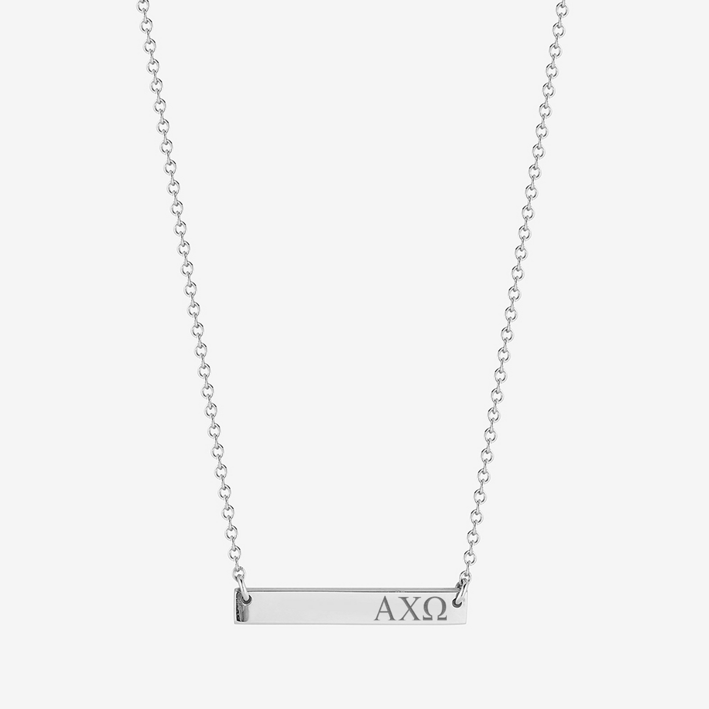 Alpha Chi Omega Horizontal Bar Necklace