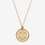 Gold Baylor Florentine Crest Necklace Petite