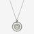 Silver Boston College Florentine Crest Necklace Petite