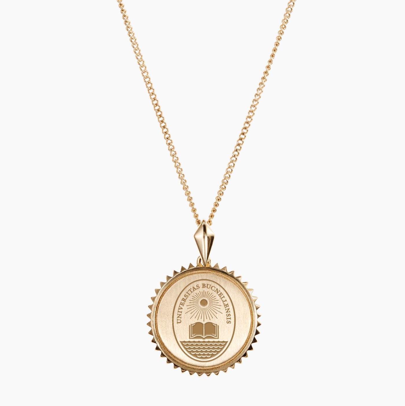 Bucknell Seal Sunburst Necklace Cavan Gold