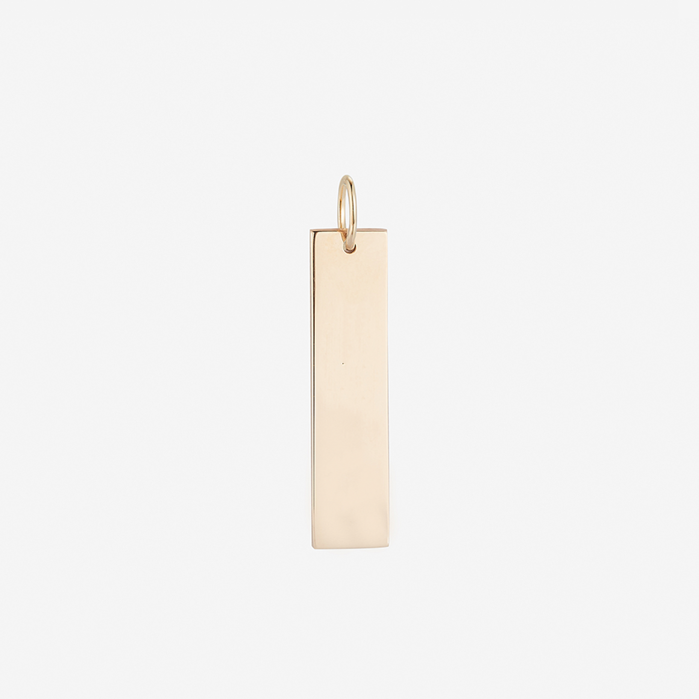 Custom Gold Vertical Bar Necklace