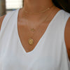 Gold Berkeley Florentine Necklace on Figure