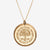 Gold Citadel Florentine Crest Necklace Large