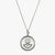 Silver Columbia Sunburst Crest Necklace