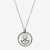 Silver Columbia Florentine Crest Necklace Petite
