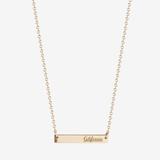 Berkeley California Horizontal Bar Necklace