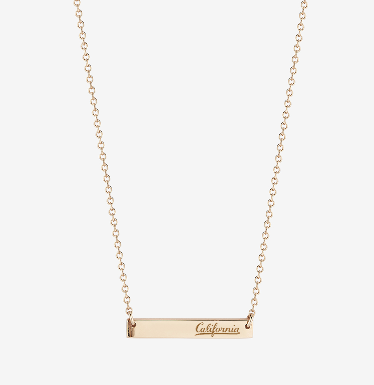 Berkeley California Horizontal Bar Necklace