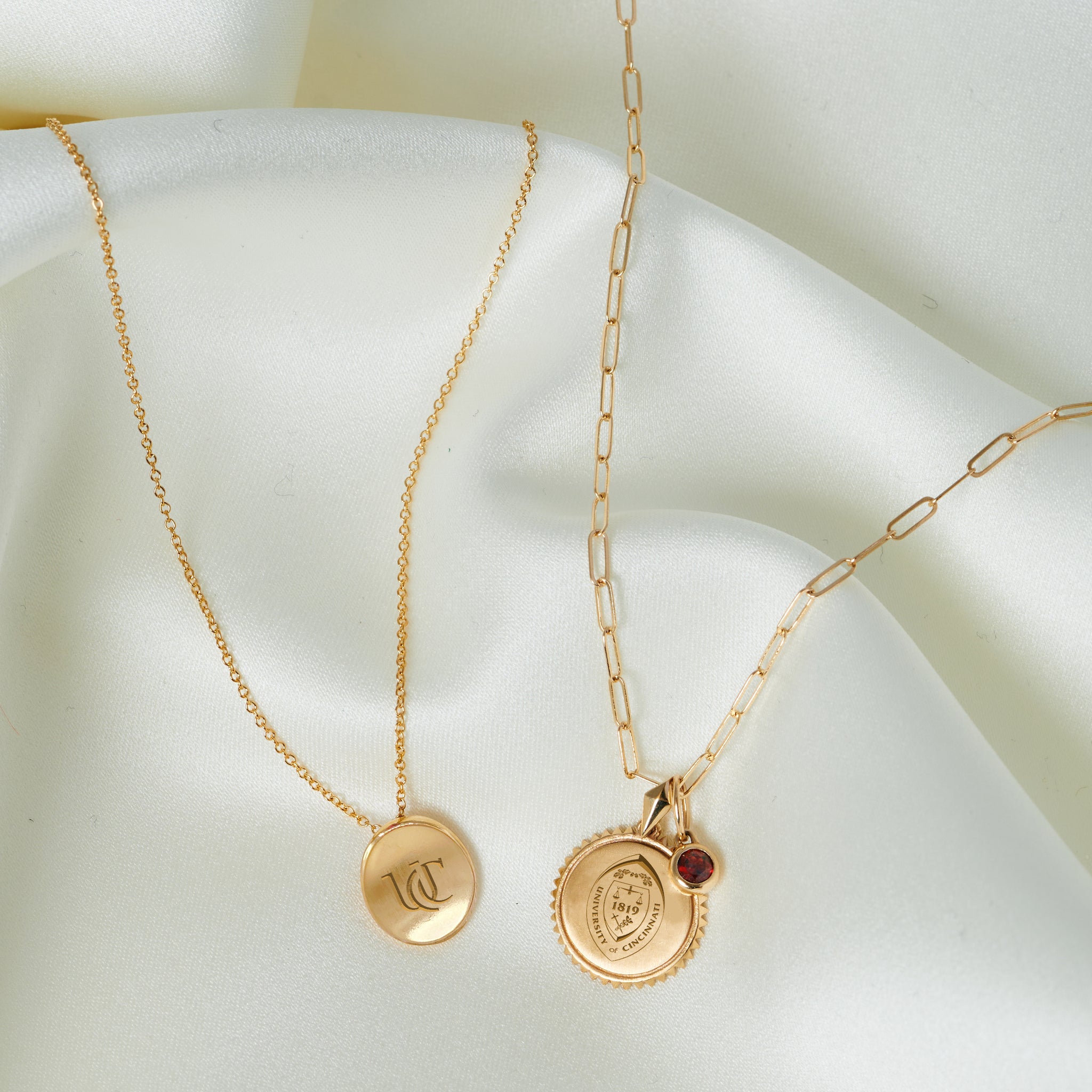 Cavan Gold and 14K Gold University of Cincinnati UC Necklace