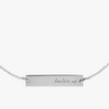 Purdue University Horizontal Necklace Sterling Silver Close Up
