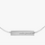 Wakeforest University Horizontal Necklace Sterling Silver Close Up