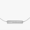 West Virginia Horizontal Necklace Sterling Silver Close Up