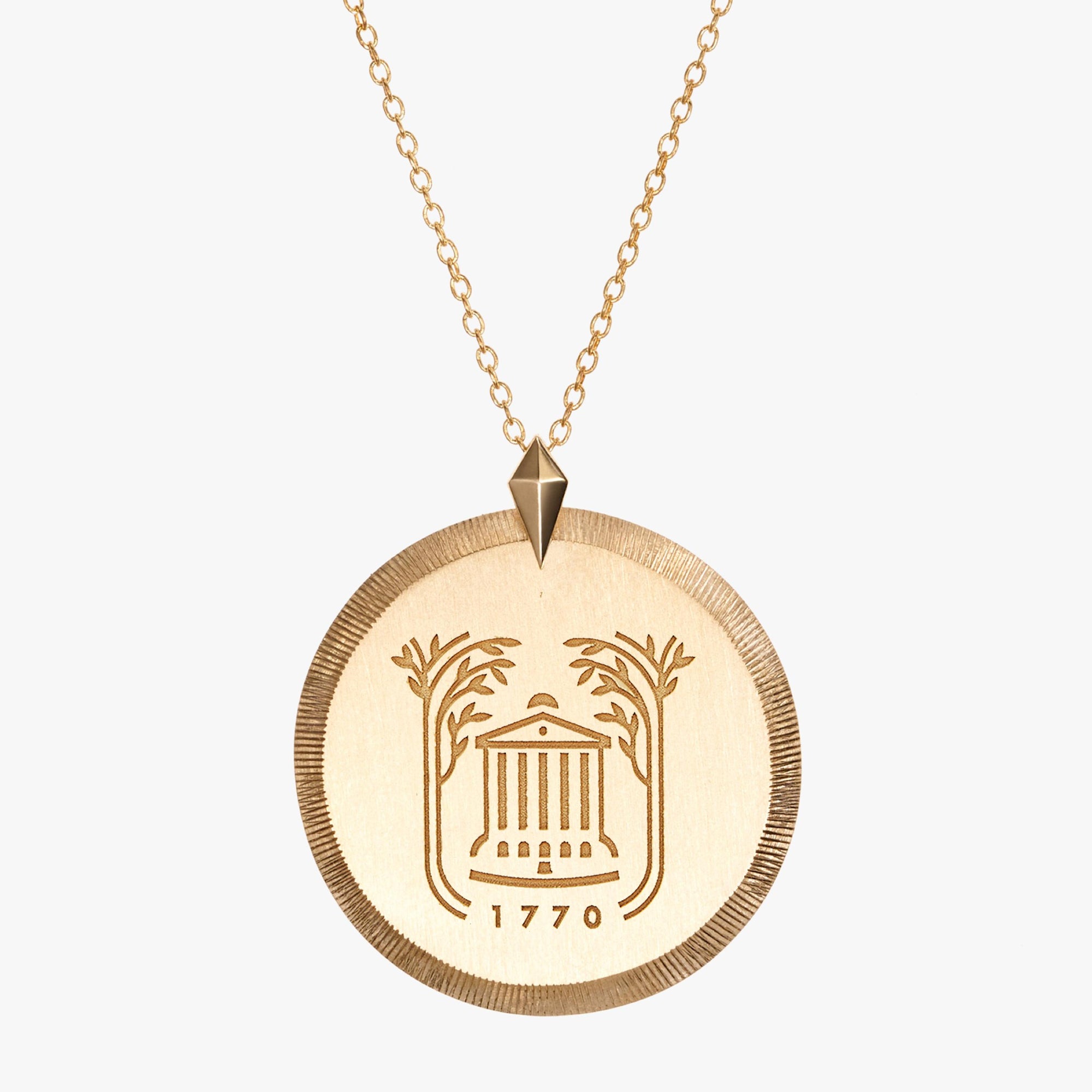 UNC Seal Necklace in Florentine by Kyle Cavan Gold