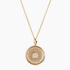 Gold Vermeil 14K Gold University of Delaware Crest Sunburst Necklace