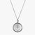 Silver Delta Gamma Sunburst Crest Necklace