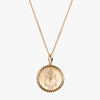 Gold Delta Gamma Sunburst Crest Necklace