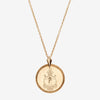 Gold Delta Gamma Florentine Crest Necklace Petite