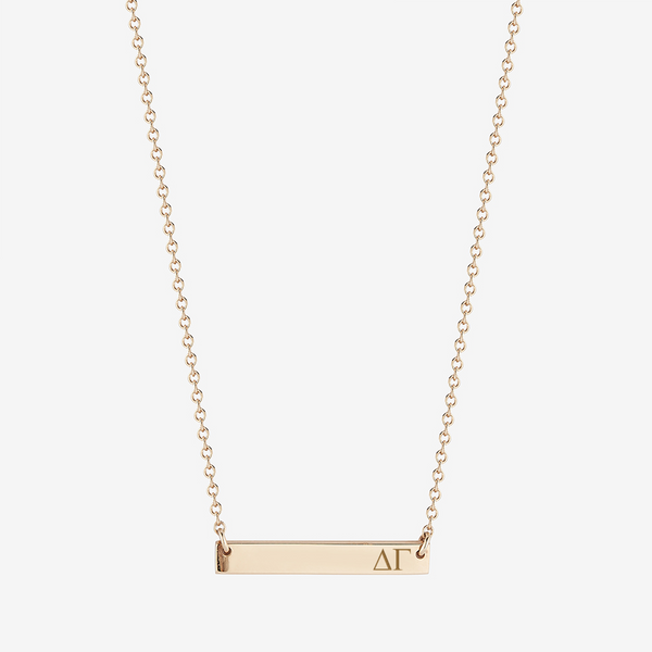 Sterling Silver Horizontal Bar Necklace with Gemstones and White Premium  Zirconia Stones | Jewlr