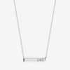 Delta Phi Epsilon Horizontal Bar Necklace in Sterling Silver