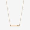 Delta Zeta Horizontal Bar Necklace in Cavan Gold and 14K Gold