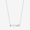 Delta Zeta Horizontal Bar Necklace in Sterling Silver
