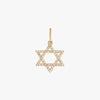 Diamond Star of David Charm Cavan Gold