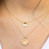 Gold Vermeil 14K Gold University of Delaware Crest Sunburst Necklace