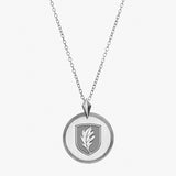 Silver Elon Florentine Leaf Necklace Petite