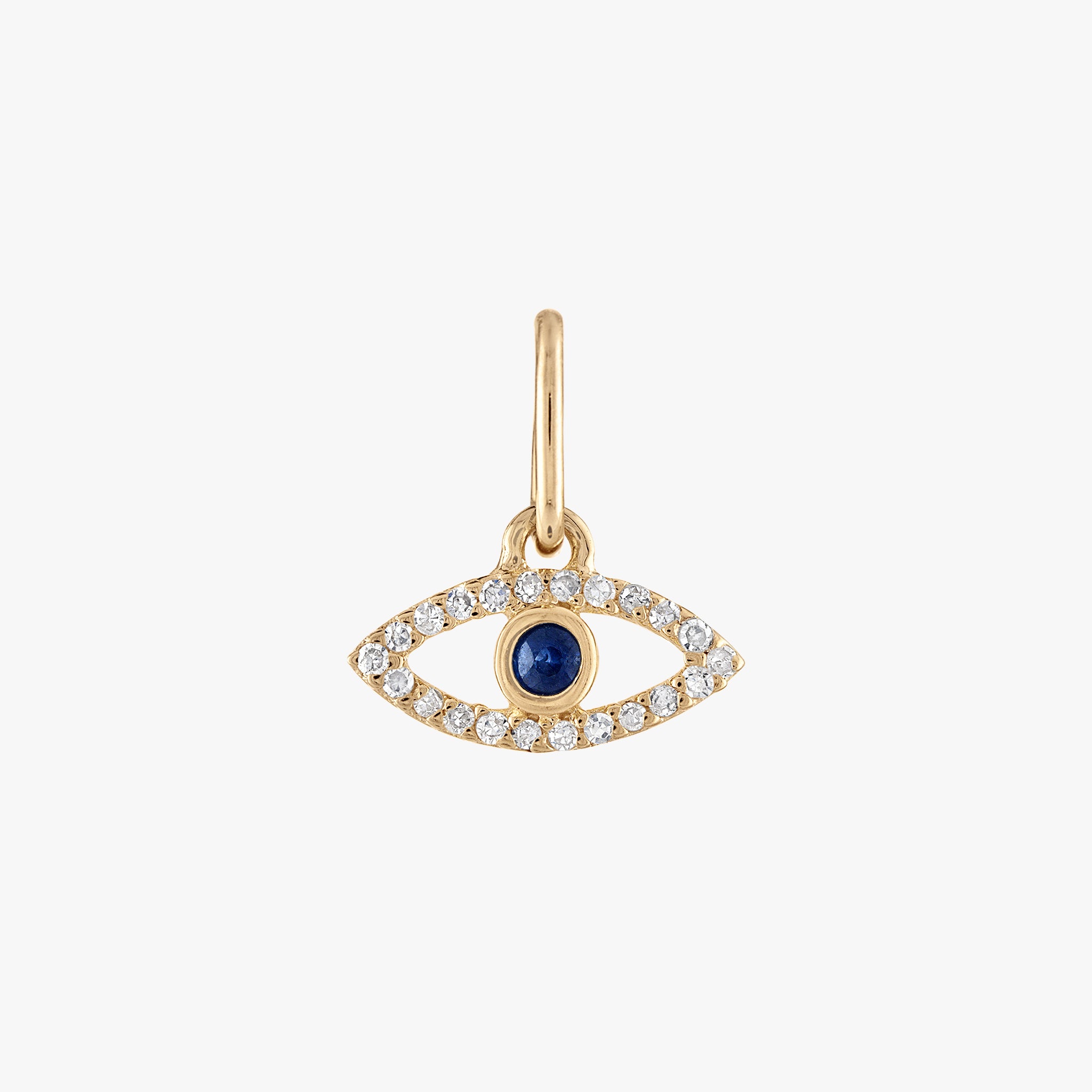 Diamond Evil Eye Charm Cavan Gold