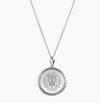 Sterling Silver Fairfield University Crest Sunburst Necklace